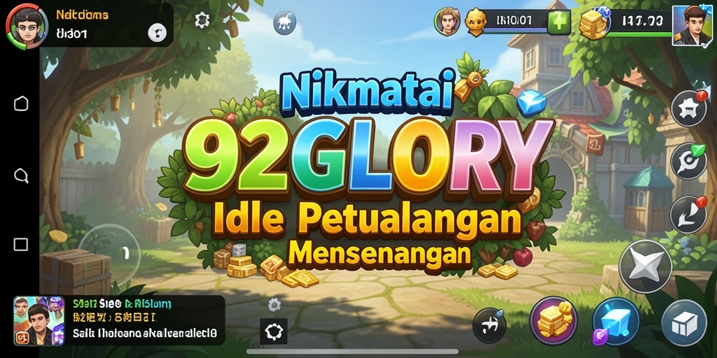 Tampilan gameplay menarik dari 92GLORY dengan elemen Idle.
