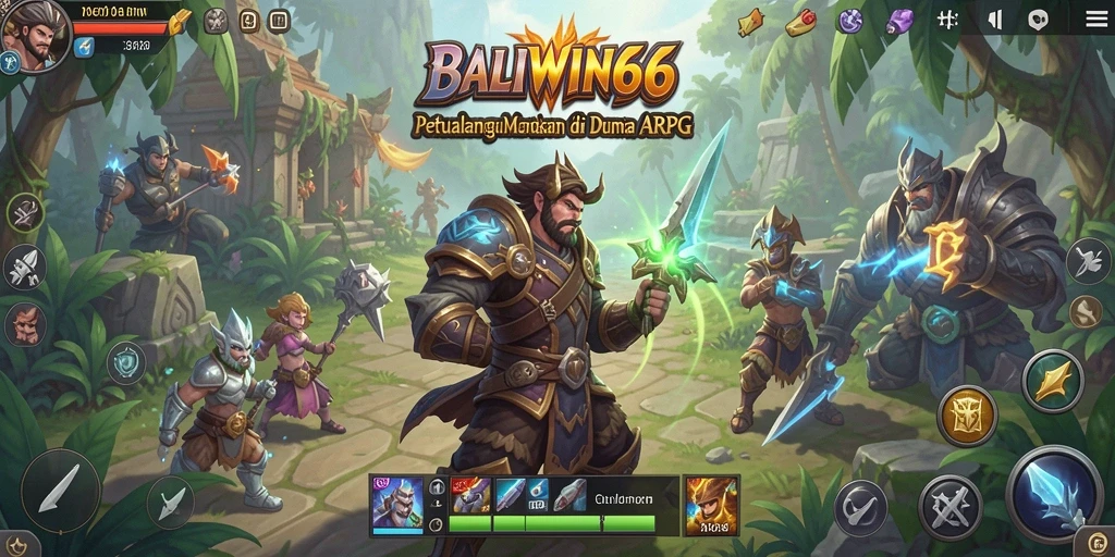 Tampilan gameplay BALIWIN66 dengan pertarungan yang intens.
