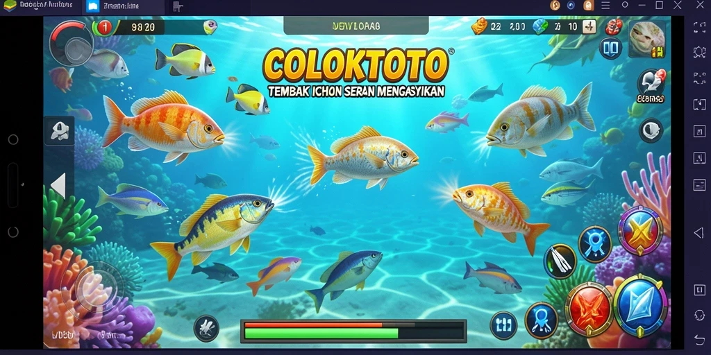 Screenshot dari gameplay seru COLOKTOTO Tembak Ikan.