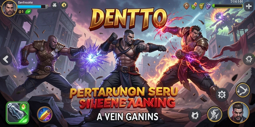Tampilan gameplay DENTOTO yang mendebarkan dengan grafis menawan.