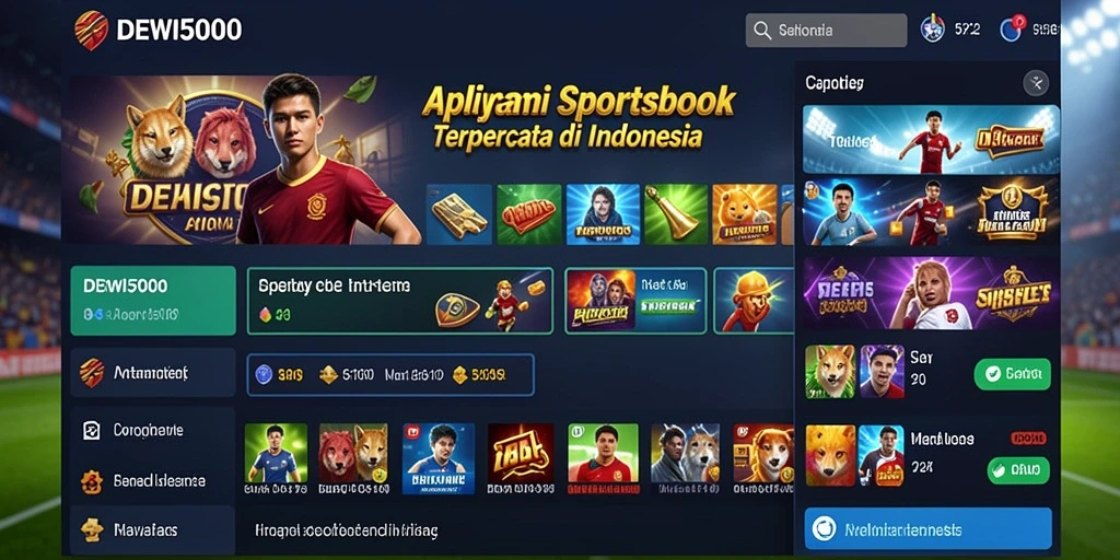 Tampilan screenshot utama DEWI5000 menampilkan pengalaman taruhan yang seru.