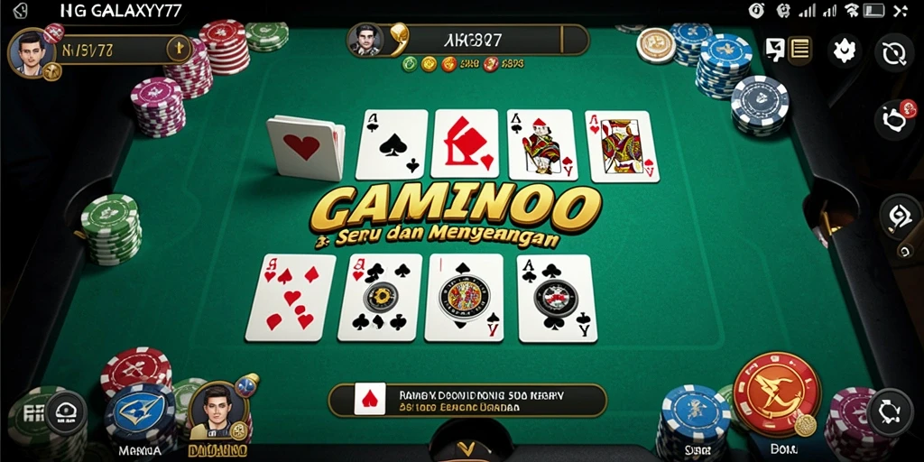 Tampilan gameplay seru dari GALAXY77 dengan pemain yang bersaing.