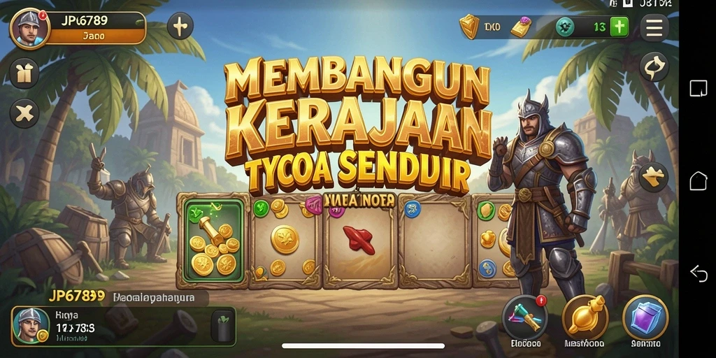Screenshot gameplay JP6789 menampilkan pengalaman Tycoon yang seru.