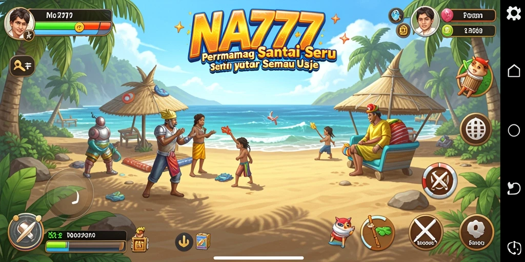 Tampilan gameplay seru dan berwarna-warni dari NA777.