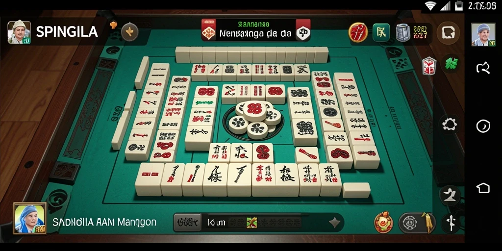 Screenshot gameplay SPINGILA menampilkan tantangan Mahjong yang menakjubkan.