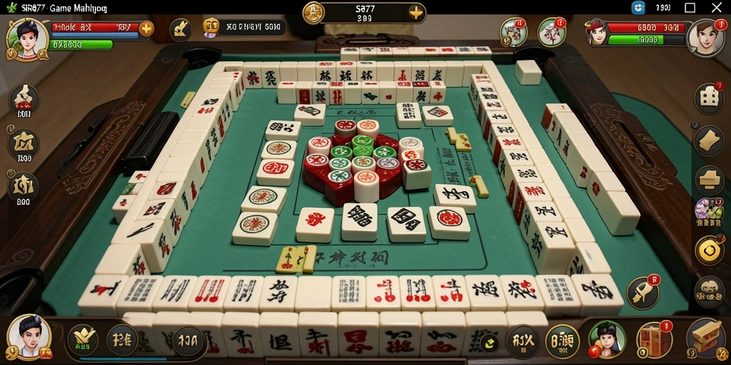Tampilan gameplay SR877 yang seru dan menarik di dunia Mahjong.