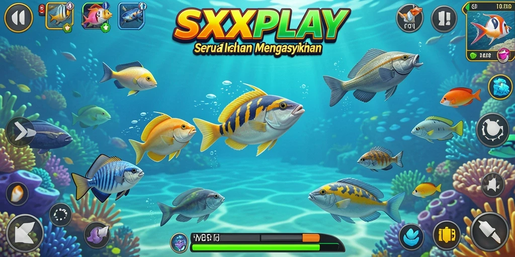 Tangkapan layar SXXPLAY menampilkan gameplay Tembak Ikan yang seru.